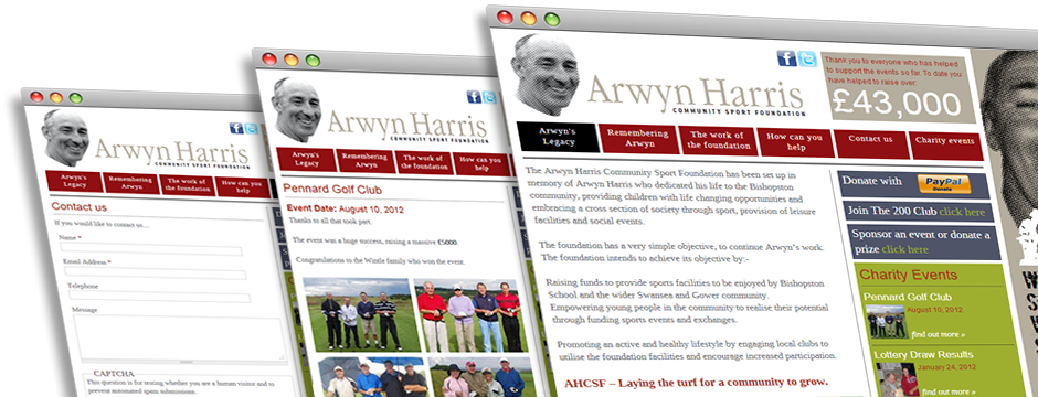 Arwyn Harris Website Development