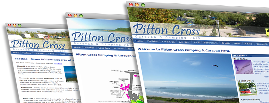 Pitton Cross Caravan & Camping Web Design