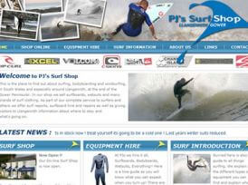 PJ's Surf Shop Website Development