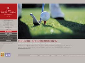 Royal St Davids Golf Course Website Design