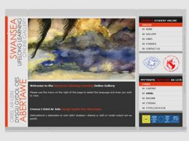 Swansea Lifelong Learning Online Gallery Website Design